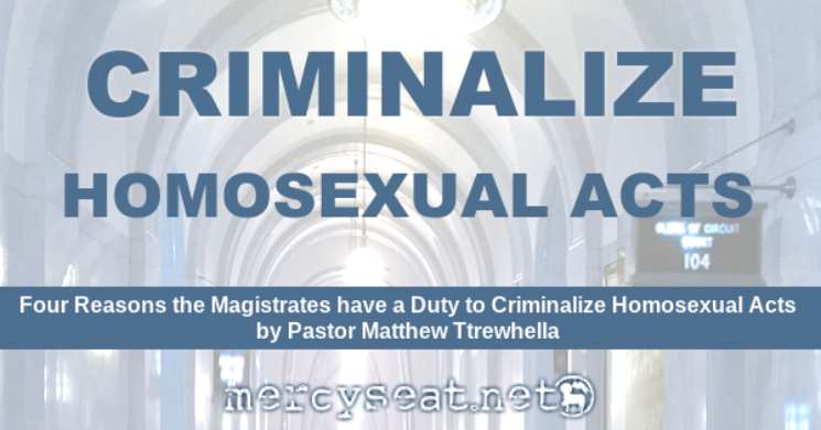 Four Reasons for Criminalization - Homosexers and the Law